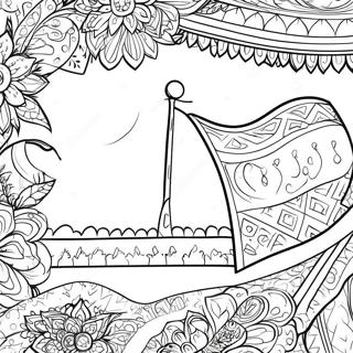 Palestine Flag Coloring Page | Palestine coloring page