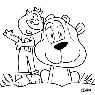 Calvin and Hobbes Coloring Page | Calvin and Hobbes coloring page