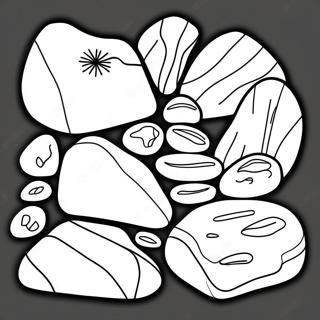 Types of Rocks Coloring Page | Types of Rocks coloring page