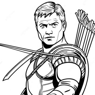 Hawkeye Coloring Page | Hawkeye coloring page