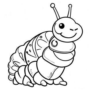 Colorful Caterpillar Coloring Page | Eric Carle coloring page
