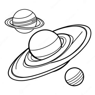 Saturno Páginas para Colorir