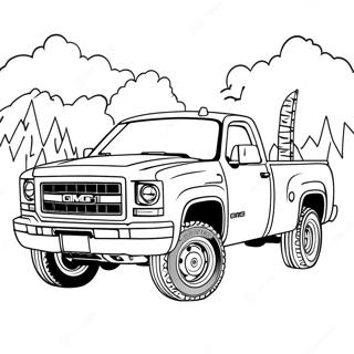 GMC Truck Coloring Page | GMC Truck coloring page
