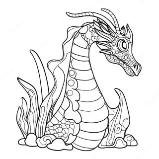 Sea Dragon Coloring Page | Sea Dragon coloring page