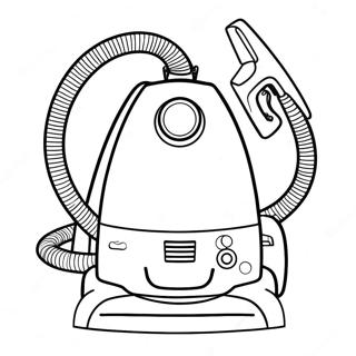 Vacuum Cleaner Coloring Page | Vacuum coloring page