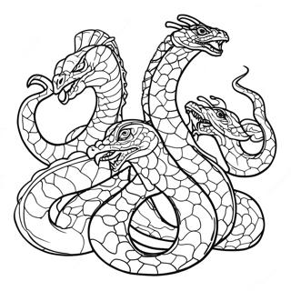 Hydra Coloring Page | Hydra coloring page
