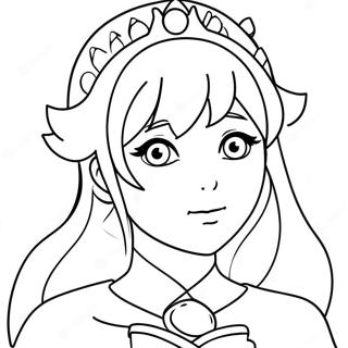 Anime Princess Coloring Page | Anime Princess coloring page