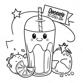 Soda Coloring Page | Soda coloring page