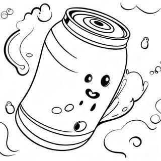 Fizzy Soda Can Coloring Page | Soda coloring page