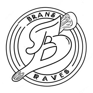 Braves Team Logo Coloring Page | Braves coloring page