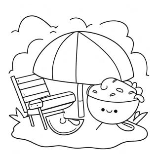 Summer Fun Coloring Page for Preschoolers | Summer Fun for Preschoolers coloring page