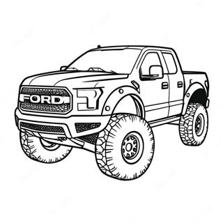 Ford Raptor Truck Coloring Page | Ford Raptor coloring page