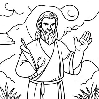 Elijah Coloring Page | Elijah coloring page