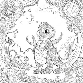 Intricate Kerby Rosanes Fantasy Scene Coloring Page | Kerby Rosanes coloring page