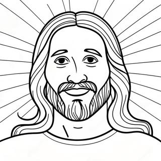 Joyful Jesus Coloring Page | Jesus Loves You coloring page