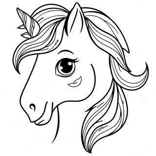 Horse Head Coloring Page | Horse Head coloring page