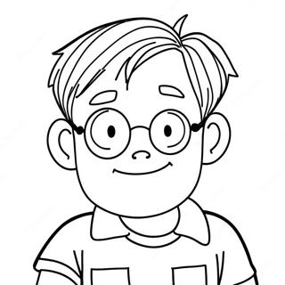 Big Nate Coloring Page | Big Nate coloring page