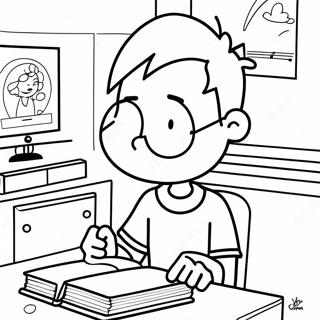 Big Nate Páginas para Colorir