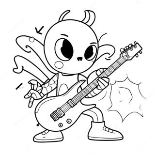 Aranha Punk Páginas para Colorir
