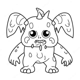 Ugly Monster Coloring Page | Ugly coloring page