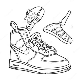 Sneaker Coloring Pages