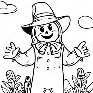 Scarecrow Coloring Page | Scarecrow coloring page