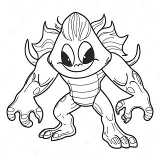 Super Monster Coloring Page | Super Monster coloring page