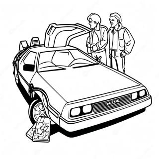 Back to the Future Coloring Page | Back to the Future coloring page
