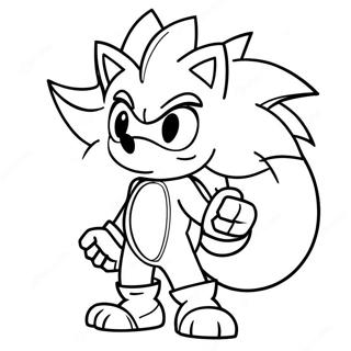 Silver the Hedgehog Coloring Page | Silver the Hedgehog coloring page