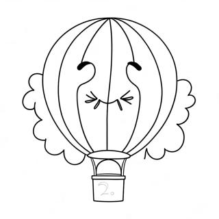 Happy 2nd Birthday Balloon Coloring Page | Happy 2nd Birthday coloring page