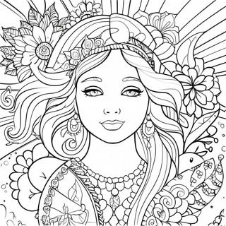 Empowering Positive Affirmation Coloring Page | Self Esteem Positive Affirmation coloring page