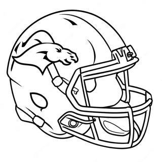 Denver Broncos Helmet Coloring Page | Broncos coloring page