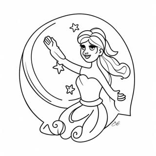 Eu Te Amo até a Lua e Volta Página para Colorir | Página para colorir de Eu Te Amo até a Lua e Volta