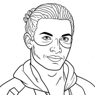 AJ Brown Coloring Page | AJ Brown coloring page