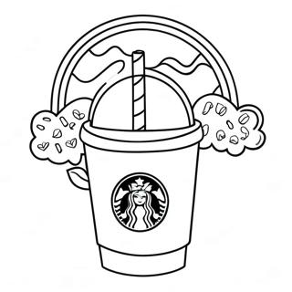 Starbucks Kawaii Coloring Page | Starbucks Kawaii coloring page