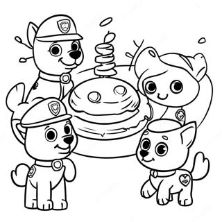 Paw Patrol Erntedankfest Ausmalbild | Paw Patrol Erntedankfest Ausmalbild