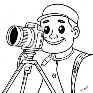 Camera Man Skibidi Coloring Page | Camera Man Skibidi coloring page