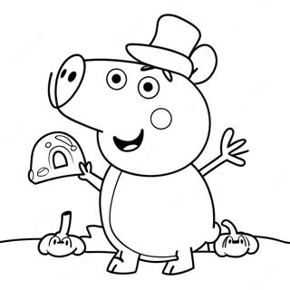 Peppa Pig Halloween Coloring Page | Peppa Pig Halloween coloring page