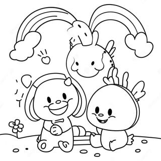 Rainbow Friends Lookies Coloring Page | Rainbow Friends Lookies coloring page
