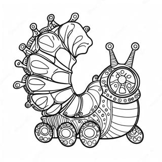 Alicia En El País De Las Maravillas Steampunk Páginas para Colorear