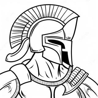 Spartan Warrior Coloring Page | Spartan coloring page