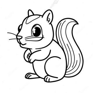 Chipmunk Coloring Page | Chipmunk coloring page