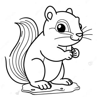 Chipmunk Coloring Pages