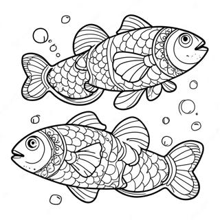 One Fish Two Fish Coloring Page | One Fish Two Fish coloring page