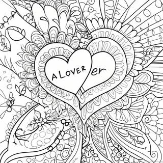 Always and Forever Love Quotes Coloring Page | Always and Forever Love Quotes coloring page