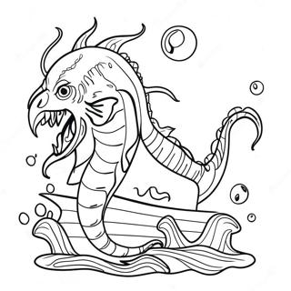 Sea Beast Coloring Page | Sea Beast coloring page