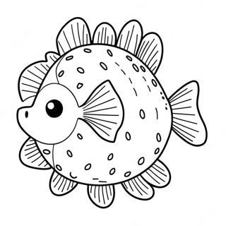 Puffer Fish Coloring Page | Puffer Fish coloring page