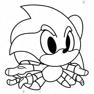 Sonic Spiderman Coloring Page | Sonic Spiderman coloring page