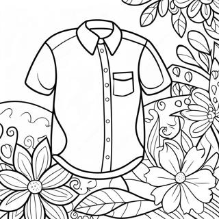 Shirt Coloring Page for Kids | Shirt coloring page