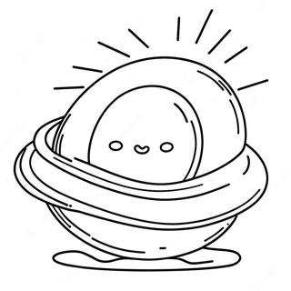 Sunny Side Up Eggs Coloring Page | Breakfast coloring page